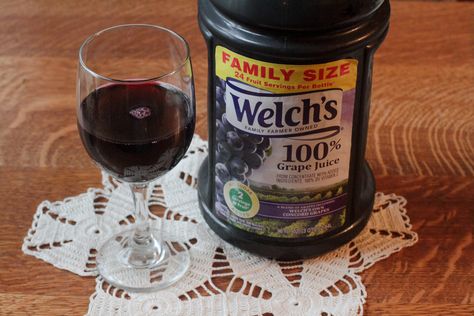 Welch’s Grape Juice is often the gateway for many budding winemakers. Yup, you can turn this classic grape juice into your very own batch of vino. It works with the bottled kind as well as 100 percent grape juice frozen concentrate. In fact, you can use any brand of grape juice as long as it’s … Grape Juice Wine Recipe, Grape Wine Recipe, Making Wine From Grapes, Welch Grape Juice, Homemade Moonshine, Wine Making Recipes, Homemade Wine Recipes, Homemade Alcohol, Homemade Liquor