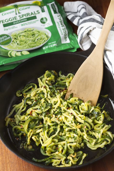 10-Minute Zucchini Noodles -- 3 ingredients plus a bag of frozen zucchini spirals gets this easy zucchini noodles recipe on your table in under 10 minutes! Makes for a light and fresh side dish or a simple swap for pasta... Low carb, gluten-free & Whole30 compliant. | how to cook zucchini noodles | healthy zucchini noodles | vegan zucchini noodles | low carb zucchini noodles | find the recipe on unsophisticook.com #whole30 #whole30recipes #zucchininoodles #easyrecipe #unsophisticook Spiralized Zucchini Recipes, Zucchini Spirals, Frozen Zucchini, Cook Zucchini Noodles, Zucchini Noodles Recipe, Noodles Healthy, Cook Zucchini, Shrimp Zucchini, Freezing Zucchini