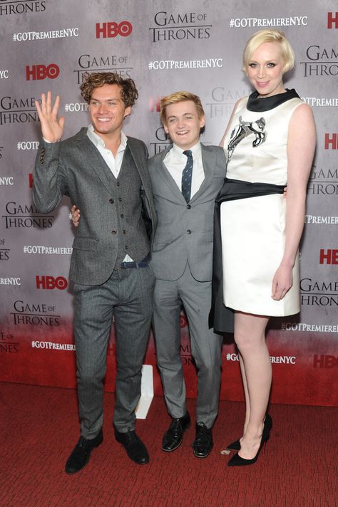 Game of Thrones cast Jack Gleeson, Gwendolyn Christie, Game Of Throne, Brienne Of Tarth, Game Of Thrones 3, Game Of Thrones Cast, Hbo Game Of Thrones, Cersei Lannister, Gra O Tron