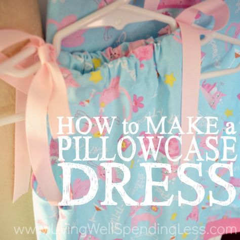 How to Make a Pillowcase Dress Square 1 Pillow Case Dress Tutorial, Make A Pillowcase, Pillowcase Dress Pattern, Baby Dress Tutorials, Pillow Case Dress, Baby Diy Sewing, Make A Pillow, Pillow Cases Diy, Advanced Sewing