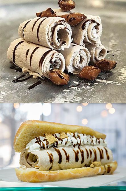 Ice Cream Rolls by Sweet Charlie's, Rolled Ice Cream in USA Roll Up Ice Cream, Ice Cream Pictures, Ice Roll, Ice Cream Rolls, Rolled Ice Cream, Cream Roll, Canned Blueberries, Scones Ingredients, Fried Ice Cream