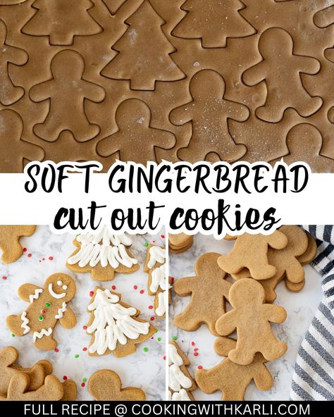 Recipe:... - Cooking with Karli Cut Out Gingerbread Cookies, Cooking With Karli, Cut Out Cookies, Christmas Goodies, Taste Buds, Gingerbread Cookies, Holiday Spirit, The Holiday, Gingerbread