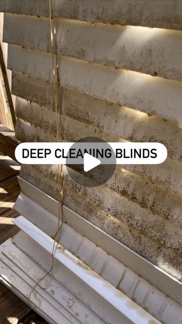 18K views · 1K likes | Kellsie Zapata | Cleaning Tutorials & Motivation on Instagram: "I recently did a move-out clean of a home that required extensive deep cleaning. Many things inside had been cleaned in a very long time. For example, these blinds had caked-on dust and grime & the easiest way for me to clean them was to take them outside, spray them with dawn powerwash & let them sit for about 15 minutes. I want to clarify this is not my everyday or weekly blind cleaning routine. I only do this for blinds that look like this. After sitting for a bit, you can see the dawn was able to lift the grime & dust pretty easily. I rinsed them with water, wiped them, and let them completely air dry outside for a few hours before putting them back up. And here they are now, all nice & clean. I woul Cleaning Blinds In Bathtub, Dusting Blinds Cleaning Hacks, How To Clean Mini Blinds, Cleaning Mini Blinds Easy Way To, Clean That Up, Cleaning Wooden Blinds, How To Clean Wood Blinds, How To Clean Wooden Blinds, Washing Walls Cleaning Tips