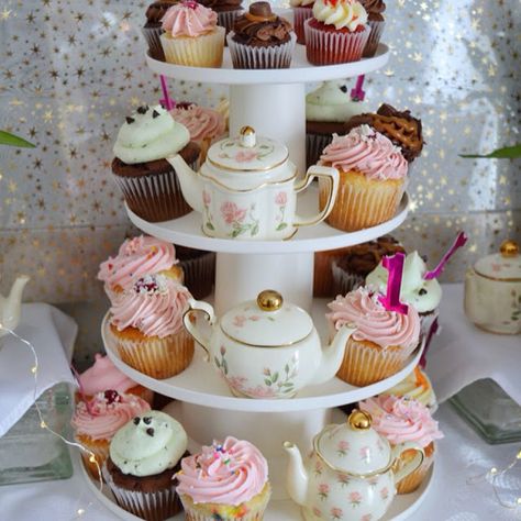 Dining Delight: Let's Partea! Garden Tea Party For 1st Birthday Tea Party Themed First Birthday, High Tea 1st Birthday Party, Tea For Three Party, High Tea First Birthday Party, Tea Party 3rd Birthday Ideas, First Partea, Partea For Three, First Bday Tea Party, 1st Birthday Tea Party