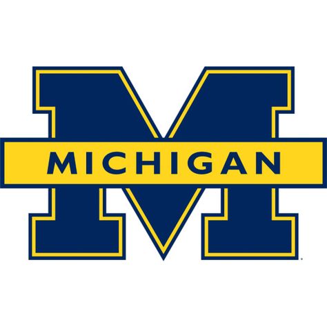 U of M clip art University Of Michigan Logo, College Football Logos, Michigan Sticker, Michigan Go Blue, University Of Michigan Wolverines, Michigan Wolverines Football, Wolverines Football, Michigan Football, College Logo