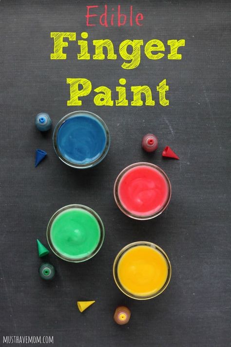 edible finger paint recipe that certainly doesn't taste good but is completely safe to ingest if your baby decides to try it. It also dries unlike yogurt. Finger Paint Recipe, Edible Finger Paint, Diy Baby Food, Paint Recipe, Diy Edible, Finger Paint, Edible Paint, Diy Bebe, Baby Painting