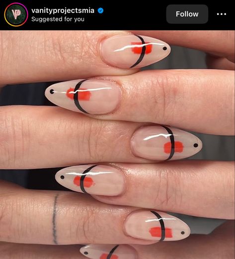 Abstract Face Nails, Abstract Square Nails, Abstract Line Nails, Natrual Nails, Picasso Nails, Face Nails, Nail Work, Guy Fits, Minimal Nails