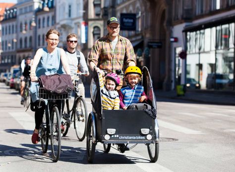 We all want to raise happier, more confident kids. Taking a cue from Danish parents may be the secret to reaching that goal. Bike Rental, Raising Kids, Happy Kids, Kids Parenting, Stroller, Baby Strollers, The Secret, Bicycle, Parenting