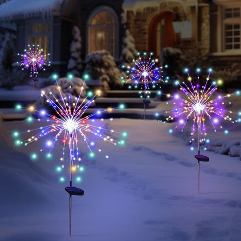 Light Christmas Decorations, Firework Lights, Solar Garden Lamps, Waterproof Lights, Solar Christmas Lights, Christmas Decorations Outdoor, Deck Lights, Pathway Lighting, Deck Lighting