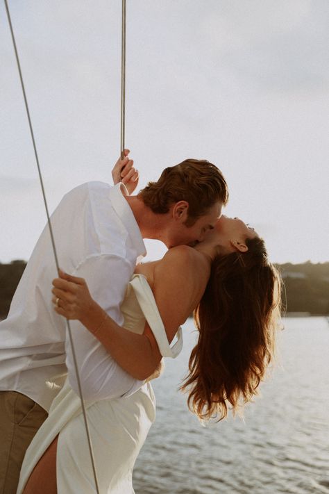 Neck Kisses, Boat Engagement Photos, Engament Photos, Boat Engagement, Pre Wedding Photoshoot Beach, Boat Photoshoot, Engagement Pictures Beach, Could Be Us, Yacht Wedding