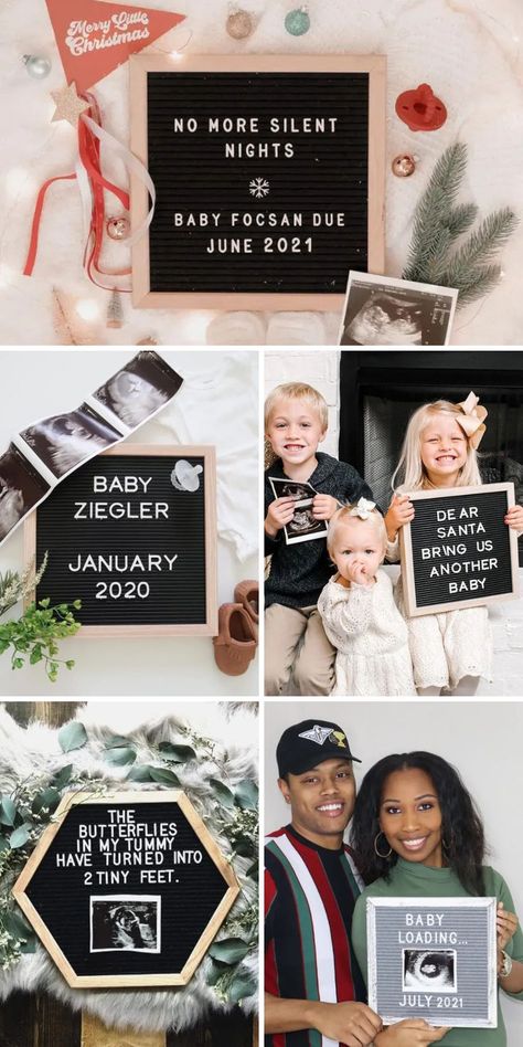 Letterboard Christmas baby announcement ideas. Christmas pregnancy announcement photoshoot inspiration. Christmas baby reveal. December baby announcement ideas. Christmas Baby Announcement Photoshoot, Baby Announcement With Toddler, 2nd Baby Announcement With Toddler, Letter Board Christmas, Letter Board Baby Announcement, Letterboard Christmas, Christmas Pregnancy Announcement Ideas, December Baby Announcement, Best Pregnancy Announcement