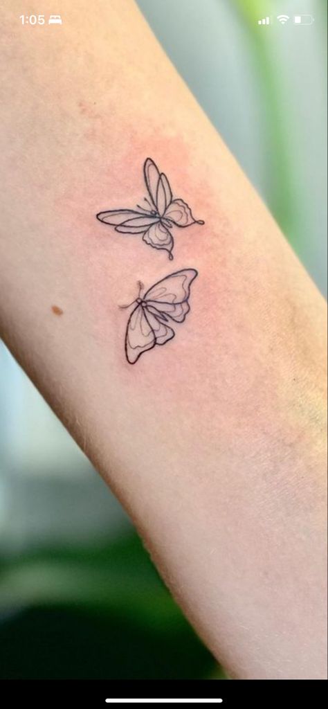 Moth And Butterfly Matching Tattoos, Small Moth Tattoo Simple, Moth Line Tattoo, Moth Tattoo Fine Line, Moth Tattoo Simple, Small Moth Tattoo, Simple Moth Tattoo, Fine Line Butterfly Tattoo, Line Butterfly Tattoo