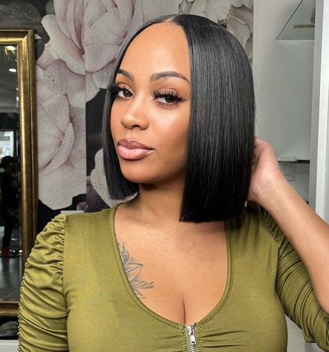 40 Trending Sew In Hairstyles for 2022 - Hair Adviser Bob Hairstyles 2023 Trends, Bob Sew In Weave Middle Part, Bob Leave Out Sew In, Sew In With Bangs, Sew In Ponytail, Sew In Bob, Sew In Bob Hairstyles, Bob Sew In, Curly Hair Sew In