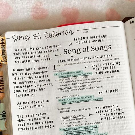 kaley ◡̈ on Instagram: "just finished up reading in song of solomon, which is a love story between king solomon and a shulamite woman. this story clearly presents marriage as God’s design, showing that man and woman are to live together within the context of marriage, loving each other spiritually, emotionally, and physically. the marriage pictured in song of solomon represents care, commitment, and delight.  so let’s talk about it. I believe our society is confused about marriage. the world encourages sex outside of marriage and pushes the idea of moving in together while dating, which is pretty common today. I guess you can call me old-fashioned, but as a christian woman I’m saving myself for marriage and I’m not moving in with my partner until marriage. it was the same way with the shul Shulamite Woman, Marriage Pictures, Bible Study Notebook, King Solomon, Christian Woman, Moving In Together, Song Of Solomon, Living Together, A Love Story