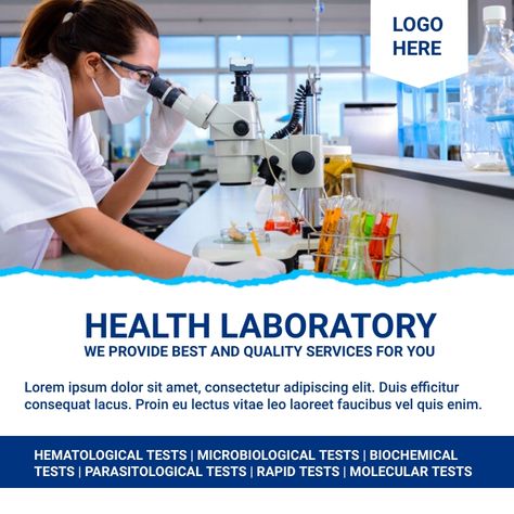 Laboratory Poster, Kidney Function Test, Dna Lab, Laboratory Design, Technical Writer, Lipid Profile, Healthcare Quality, Greater Noida, Blood Test