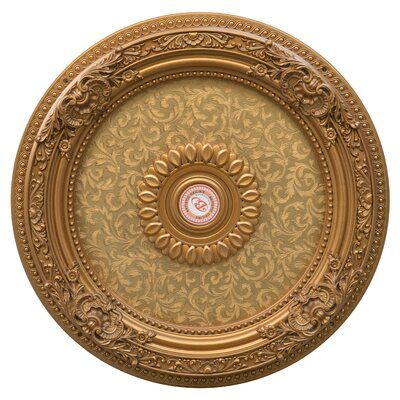 Art Frame Direct Leaf Chandelier Ceiling Medallion | Wayfair Leaf Chandelier, Open Ceiling, Lantern Head, Room Styles, Lamp Finial, Lantern Post, Golden Leaf, Decorative Ceiling, Decorative Mouldings