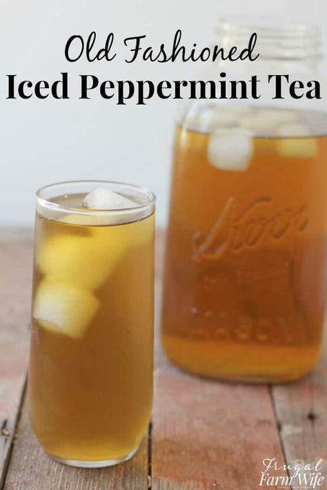 Ice Cold Peppermint Tea | The Frugal Farm Wife Iced Peppermint Tea, Travel Edinburgh, Edinburgh London, Freshman 15, Tea Drink Recipes, Herbal Teas Recipes, Farm Wife, Iced Tea Recipes, Travel Thailand