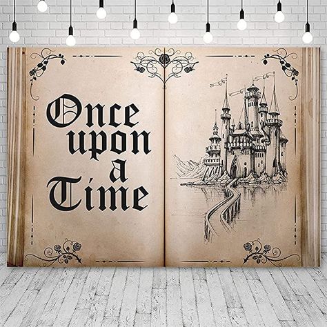 Book Backdrop, Wedding Photo Background, Book Themed Party, Ancient Castle, Cake Table Decorations, Halloween Backdrop, Photos Booth, Book Background, Fairy Tale Books