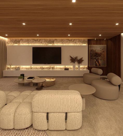 Sala Tv Moderna, Sofa Sala Grande, Sala Lounge, Tv Image, Diy House Renovations, Master Decor, Small House Design Plans, Bathroom Remodel Master, Home Design Decor