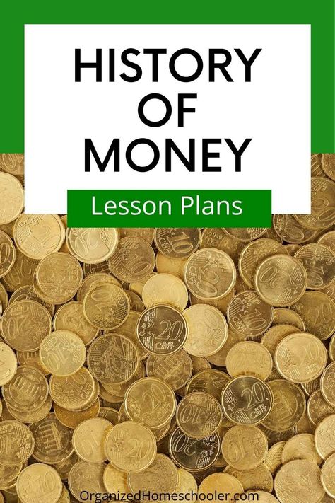 This fun unit study about the history of money is perfect for middle school kids! These homeschool lesson plans have it all - plenty of history taught through books, videos, activities, and even virtual field trips! Money Lessons For Kids, Unit Studies Homeschool Middle School, Homeschool Unit Studies, Homeschool Goals, History Of Money, History Printables, Unit Studies Homeschool, Homeschool Middle School, Waldorf Montessori