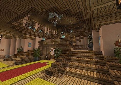 Medieval Town Hall Minecraft Project Minecraft Estate, Awesome Minecraft Houses, Minecraft Town Hall, Minecraft Home Decor, Nostalgic Minecraft, Mc Building Ideas, Map Tutorial, Cool Minecraft Ideas, Interior Design Minecraft