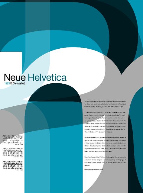 Examples of Type Specimen Sheets | Visual Thinking Typeface Poster, Helvetica Neue, 타이포그래��피 포스터 디자인, Information Poster, Poster Fonts, Design Brochure, Design Editorial, Typographic Poster, Type Posters