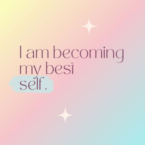 Becoming best self, growth, manifesting, positivity, affirmation, vision board Becoming My Best Self, Affirmations Board, Feminine Era, My Best Self, Affirmation Board, Vision Board Photos, Vision Board Affirmations, Self Concept, Vision Boards