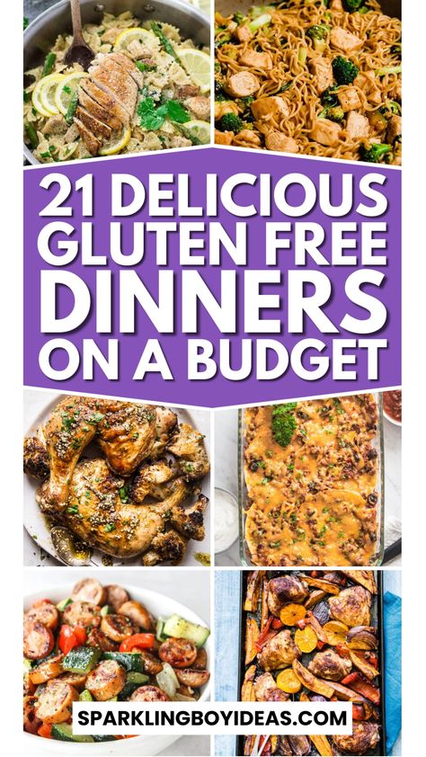 Discover a world of our gluten free dinner recipes! Whether you're looking for quick gluten-free meals for busy weeknights or healthy gluten free recipes that are tasty, we've got you covered. Explore our easy, family-friendly recipes, including gluten-free vegetarian and vegan meals. Dive into comforting gluten-free pasta recipes, budget-friendly meals, and low-carb meals for a balanced diet. Our simple dinner recipes are perfect for kids and adults alike. So must try these cheap easy meals. Cheap Gf Dinners For A Family, Healthy Budget Friendly Casseroles, Easy Gf Dinner Recipes For Family, Gluten Free Recipes Easy Celiac Dinners, Gf Meal Planning On A Budget, Cheap Gluten Free Casseroles, Cheap Dinners Gluten Free, Gf Dinners Easy, Family Friendly Gluten Free Meals