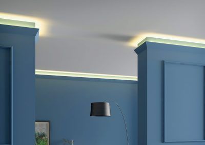 Coving Lighting, Coving Ideas, Cornices Ceiling, Cornice Design, Led Band, Indirect Lighting, Decorative Mouldings, 3d Wall Panels, Ceiling Decor