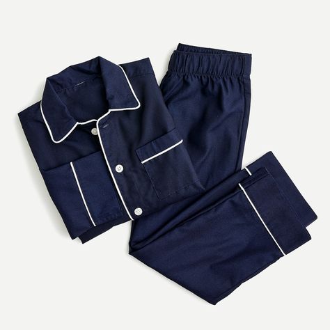 Shop J.Crew for the Kids' tipped pajama set for Boys. Find the best selection of Boys Sleepwear & Loungewear available in-stores and online. Pijamas Aesthetic Boy, Pajamas Aesthetic Boy, Pajamas For Teens, Pajamas Aesthetic, Boys Sleepwear, Future Clothes, Swimsuit Collection, Best Pajamas, Pajamas Comfy