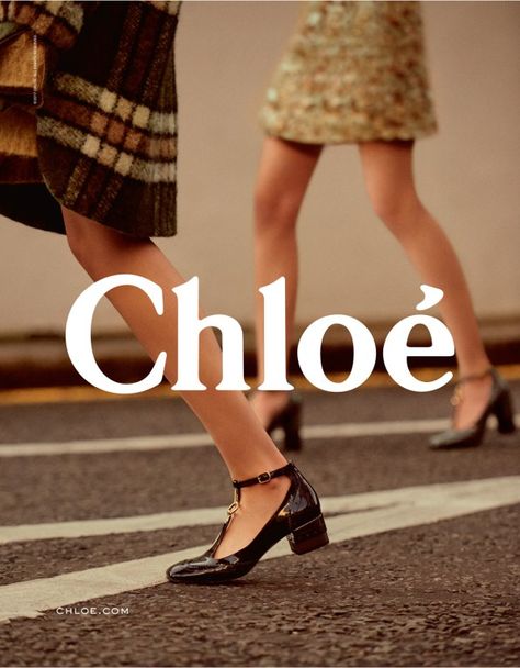 Chloe-fall-2017-ad-campaign-the-impression-20 Shoes Campaign, Charlotte Wales, Luna Bijl, Birgit Kos, Shoes Editorial, Product Sketch, Chloe Perfume, Shoe Advertising, Logos Retro