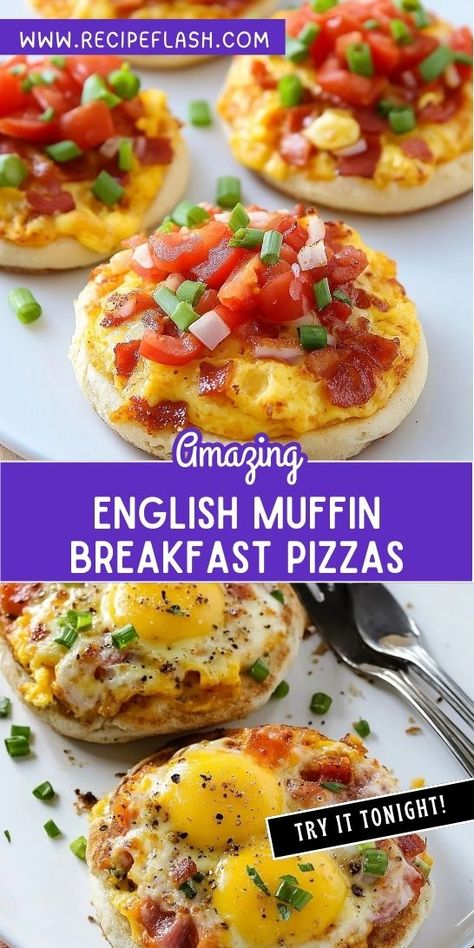 Craving a breakfast that’s both delicious and satisfying? Try our English Muffin Breakfast Pizzas that are perfect for busy mornings or leisurely brunches! With simple ingredients, you can whip up a delightful meal. Save this recipe to make your mornings more exciting and flavorful! English Muffin Breakfast Pizza, Breakfast Pizza Sauce, Homemade Hashbrown Recipes, Sawmill Gravy, Breakfast Pizzas, English Muffin Breakfast, Pizzas Recipe, Muffin Breakfast, Pizza Vegana