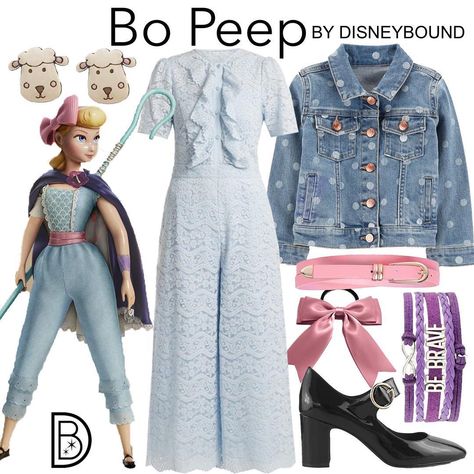 BoPeep by DisneyBound Toy Story Outfit, Princess Inspired Outfits, Halloween Parejas, Disney Themed Outfits, Disney Inspired Fashion, Disney Bounding, Character Inspired Outfits, Disney Bound Outfits, Disney Inspired Outfits