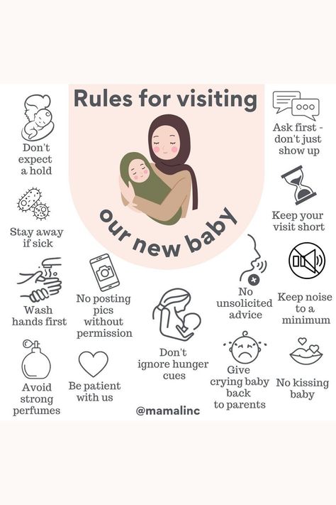 New Mom Visiting Rules, New Mom Rules, Rules When Visiting New Baby, Newborn Parenting Tips, Rules After Baby Is Born, Baby Rules For Family, Postpartum Visiting Rules, Hospital Rules For Visiting Baby, 555 Postpartum Rule