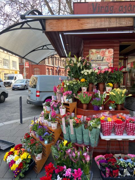 Flower stall roses bouquet Flower Stall Aesthetic, Flower Booth, Flower Stall, French Flowers, Roses Bouquet, Sweet Shop, Dream Job, Rose Bouquet, Flower Shop