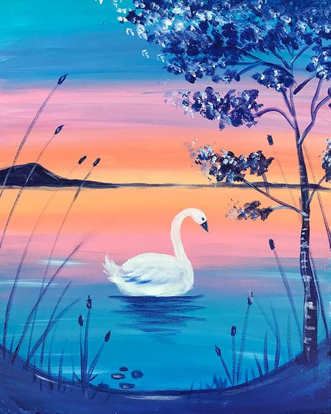 Chose your favorite piece from our painting gallery for your next event! Acrylic Painting Ideas For Beginners, Easy Acrylic Painting Ideas, Painting School, Canvas Acrylic Painting, Painting Ideas For Beginners, Acrylic Painting Ideas, Easy Acrylic Painting, Lake Painting, Painting Party