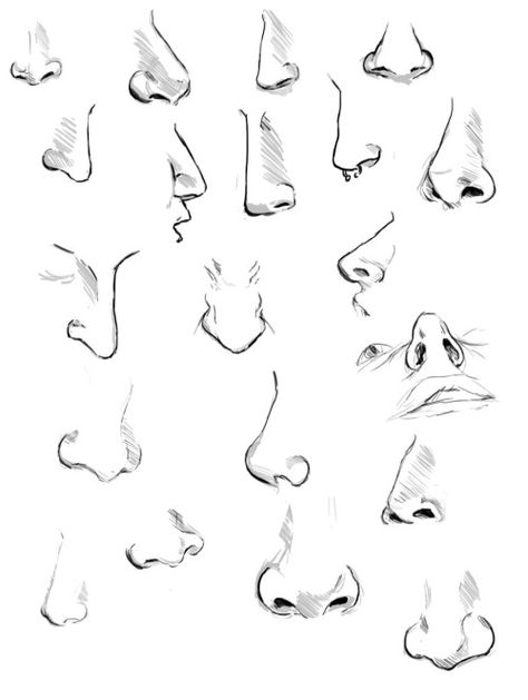 Female Nose Drawing, Sketch Nose, Side View Drawing, Female Image, Drawing Female, Character Design Cartoon, Nose Drawing, 얼굴 그리기, Anatomy Drawing