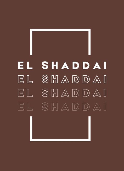 El Shaddai | Digital prints | Lord's name | 8 x 11 inch | Poster El Shaddai Wallpaper, Religious Wallpaper, Scripture Wallpaper, My Redeemer Lives, Jesus Paid It All, Christian Poster, Jesus Girl, Christian Shirts Designs, Christian Backgrounds