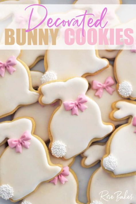 Easter Biscuits, Rabbit Cookies, Easter Bunny Cookies, Easter Sugar Cookies, Easter Cookie, Bunny Party, Spring Cookies, Bunny Cookies, Easter Baking