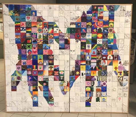 MTS on X: "“What Lifts You?” The theme of this year’s Let’s Paint project. A collaborative art piece created by 200 students in our Catholic secondary schools. Raising awareness and reducing the stigma of mental health. Proud to launch its display at #MTS! #SpartanPride https://t.co/mSHg1hzXFA" / X School Collaborative Art Project, School Collaborative Art, Collaborative Sculpture, Collaborative Art Projects, Sculpture Projects, Year 7, Collaborative Art, Display Board, Secondary School