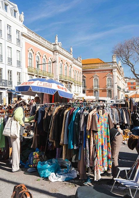 Best Vintage & Second-Hand Shops in Lisbon (2024) Lisbon Portugal Outfit September, Shopping In Portugal, Shopping In Lisbon Portugal, Life In Portugal, Beabadoobee Moodboard, Lisbon Street Style, Lisbon Portugal Outfit, Portugal Shopping, Shopping In Lisbon