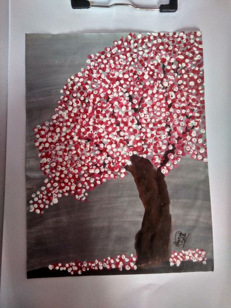 Ear Bud Painting, Bud Painting, Ear Bud, Blossom Tree, Cherry Blossom Tree, Blossom Trees, Cherry Blossom, Blossom, Cherry