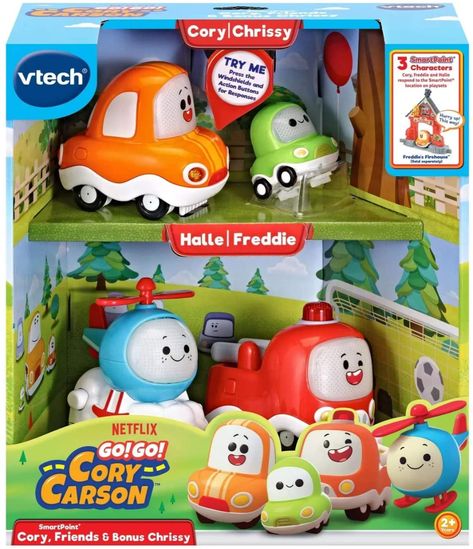 AmazonSmile: VTech Go! Go! Cory Carson Vehicles - Cory, Friends & Bonus Chrissy: Toys & Games Cory Carson Cake, Go Go Cory Carson, Cory Carson, Roll Play, Boy Toys, Wooden Train, Toy Brand, Train Car, Train Set