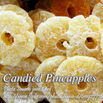 Candied Pineapple | Kawaling Pinoy Tasty Recipes Pineapple Candy Recipe, Dehydrator Recipes Fruit, Candied Fruit Recipes, Buko Pie, Kawaling Pinoy, Candied Pineapple, Dried Pineapple, Tropical Countries, Pineapple Recipes