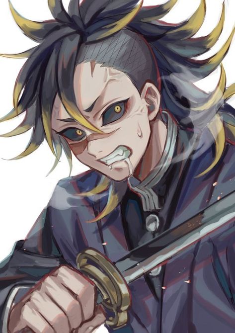 Demon Slayer Genya Fanart, Genya Demon Slayer, Genya Shinazugawa Fanart, Genya Fanart, Genya Pfp, The Demon Slayer, Hashira Training, Genya Shinazugawa, Demon Hunter