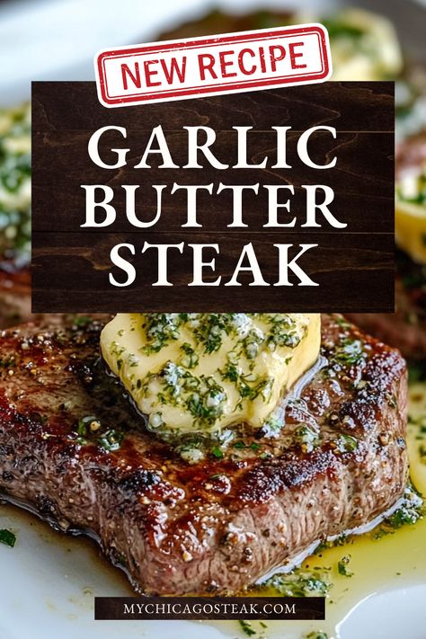 Say hello to steak night! This recipe shows you how to cook the perfect steak with garlic butter for maximum flavor. It’s quick, delicious, and the ultimate pan-seared steak experience—no reservations needed. 🥩🍷 Steak With Butter And Garlic, Garlic Butter Sirloin Steak, Steak In Garlic Butter Sauce, Pan Seared Sirloin Steak Garlic Butter, Cooking Perfect Steak, Pan Seared Garlic Butter Steak, Great Steak Recipes, Garlic Butter For Steak Recipes, Flavored Butter Recipes For Steak