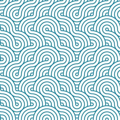 Blue and white stripes weaving texture. Japanese style wavy lines seamless pattern. Print block for fabric, apparel textile, wrapping paper. Minimal oriental vector graphic. Textile Pattern Texture, Weaving Texture, Japanese Ornament, Japanese Background, Vector Patterns Design, Print Block, Japanese Waves, Wavy Lines, Textured Waves