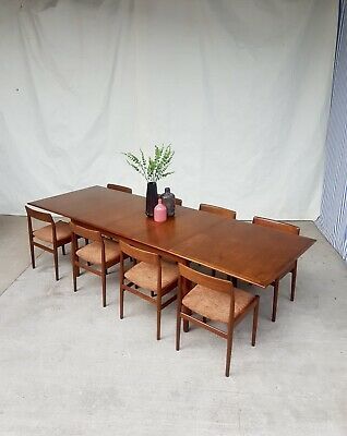 Large Mid Century Dining Table, 1970s Dining Table, Dinning Table Diy, Mcm Dining Table, Woods Design, Mid Century Dining Room, Mid Century Dining Table, 70s House, Table Top View