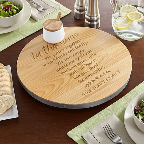 Lazy susan christmas decor