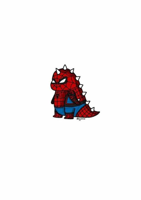 Spider Dinosaur, Spiderman Homecoming Suit, Dark Disney Tattoo, Spiderman Painting, Dinosaur Wallpaper, Dinosaur Drawing, Spiderman Homecoming, Funny Phone Wallpaper, Cute Doodles Drawings